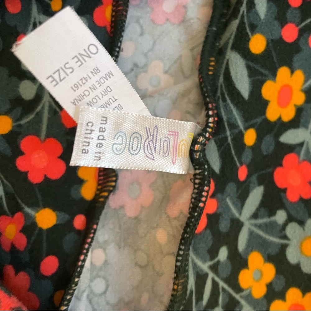 Floral Leggings, Lula Roe, One size